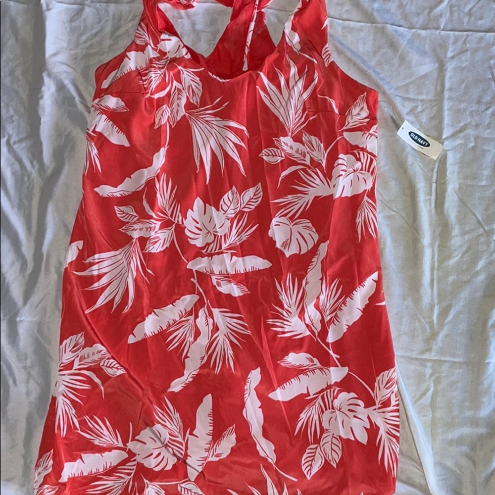 Hawaiian print dress